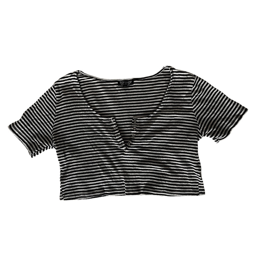 Topshop - Cropped Shirt - Picture 2 of 2